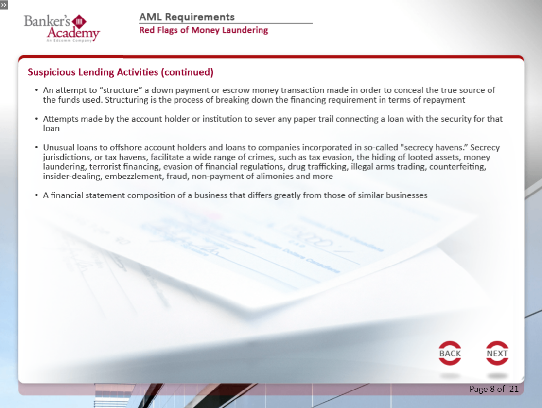 AML Requirements for Operations - eBSI Export Academy