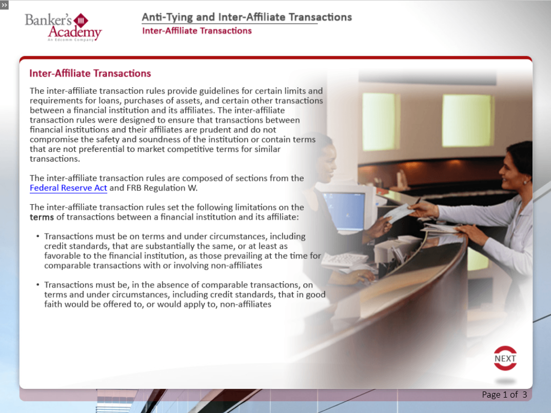 Anti Tying Inter Affiliate Transactions - eBSI Export Academy