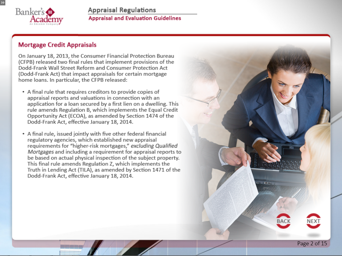 Appraisal Regulations - eBSI Export Academy
