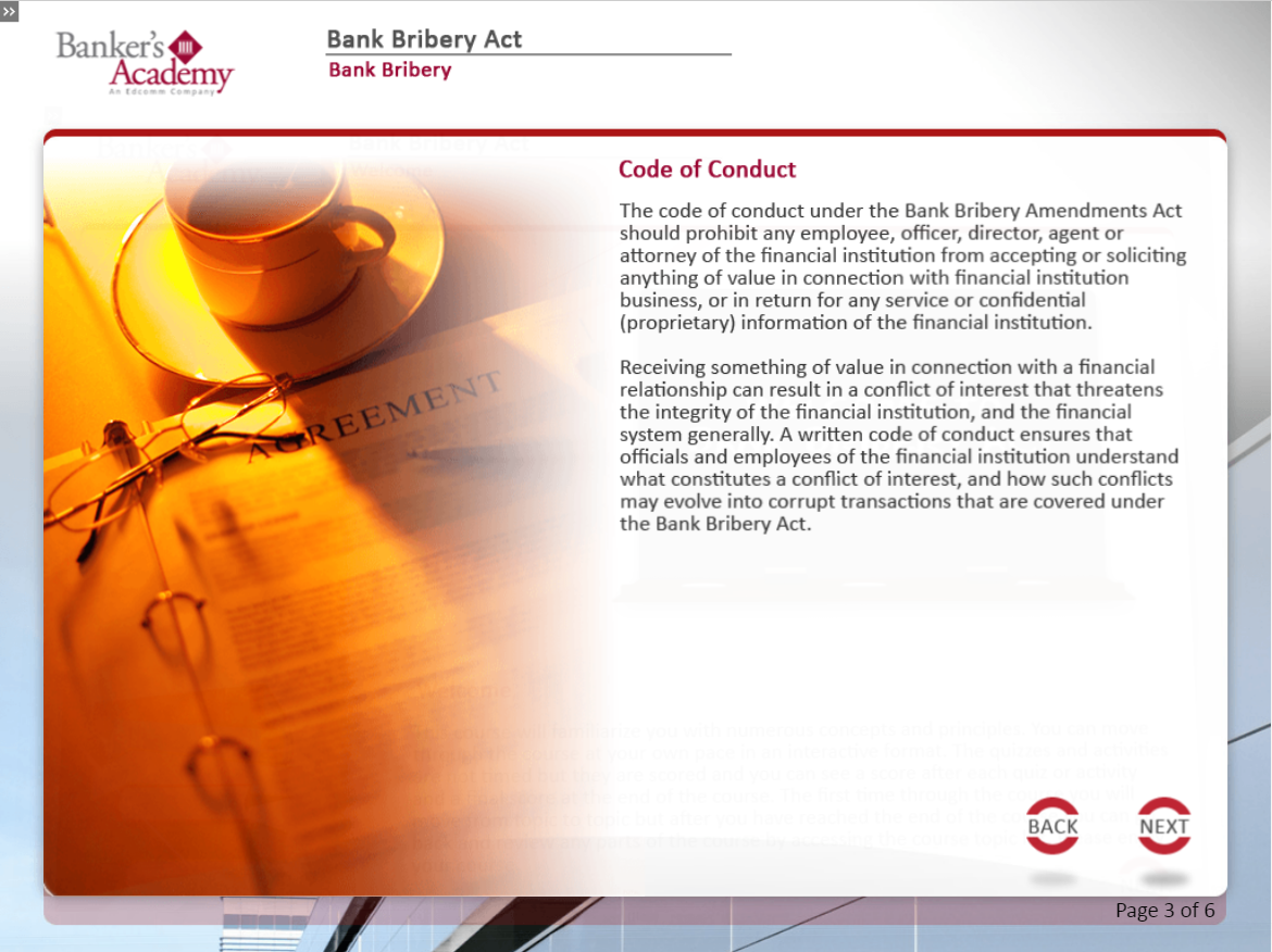 Bank Bribery Act - eBSI Export Academy