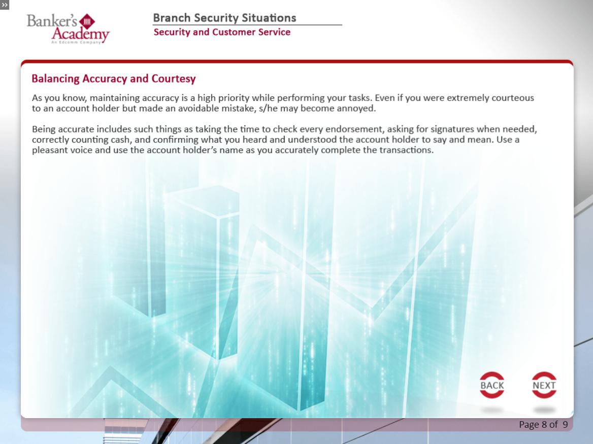 Branch Security Situations - eBSI Export Academy