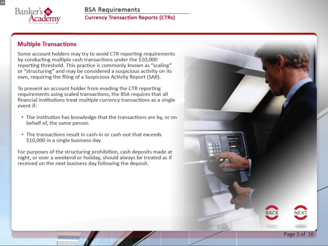 BSA Requirements for Branch Managers - eBSI Export Academy