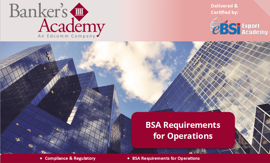BSA Requirements for Operations - eBSI Export Academy