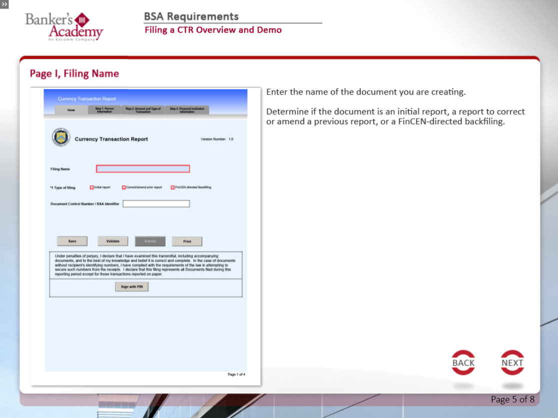 BSA Requirements for Operations - eBSI Export Academy