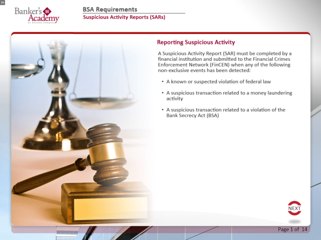 BSA Requirements for Trust and Investments - eBSI Export Academy