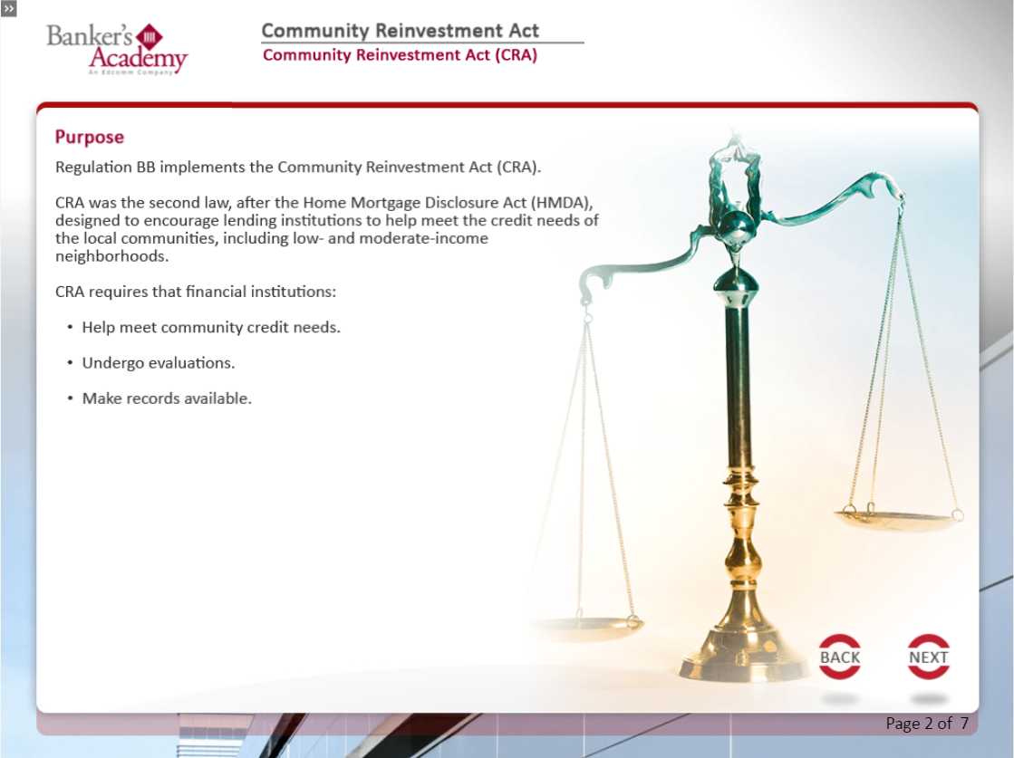 Community Reinvestment Act - eBSI Export Academy