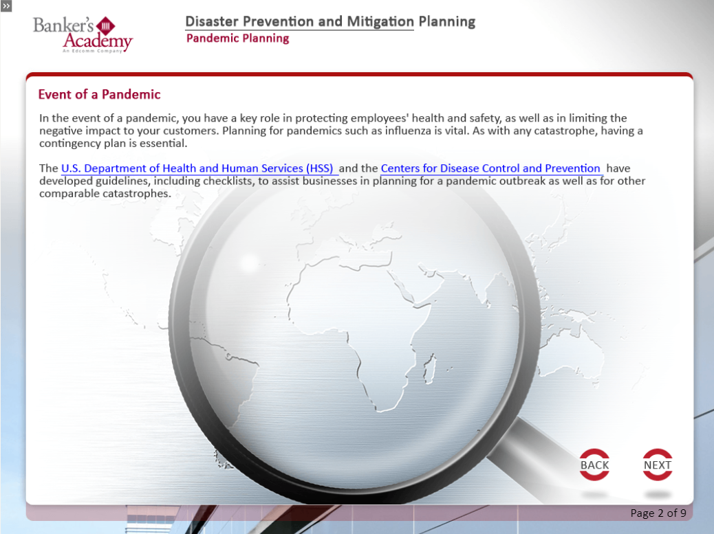 Disaster Prevention and Mitigation Planning - eBSI Export Academy