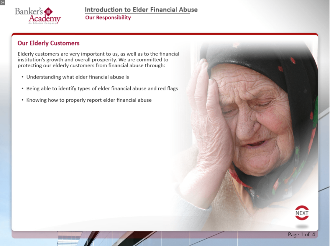 Elder Financial Abuse - eBSI Export Academy