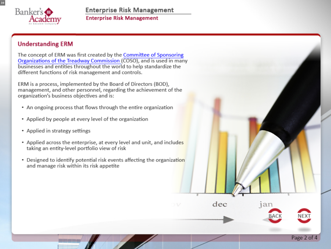 Enterprise Risk Management - eBSI Export Academy