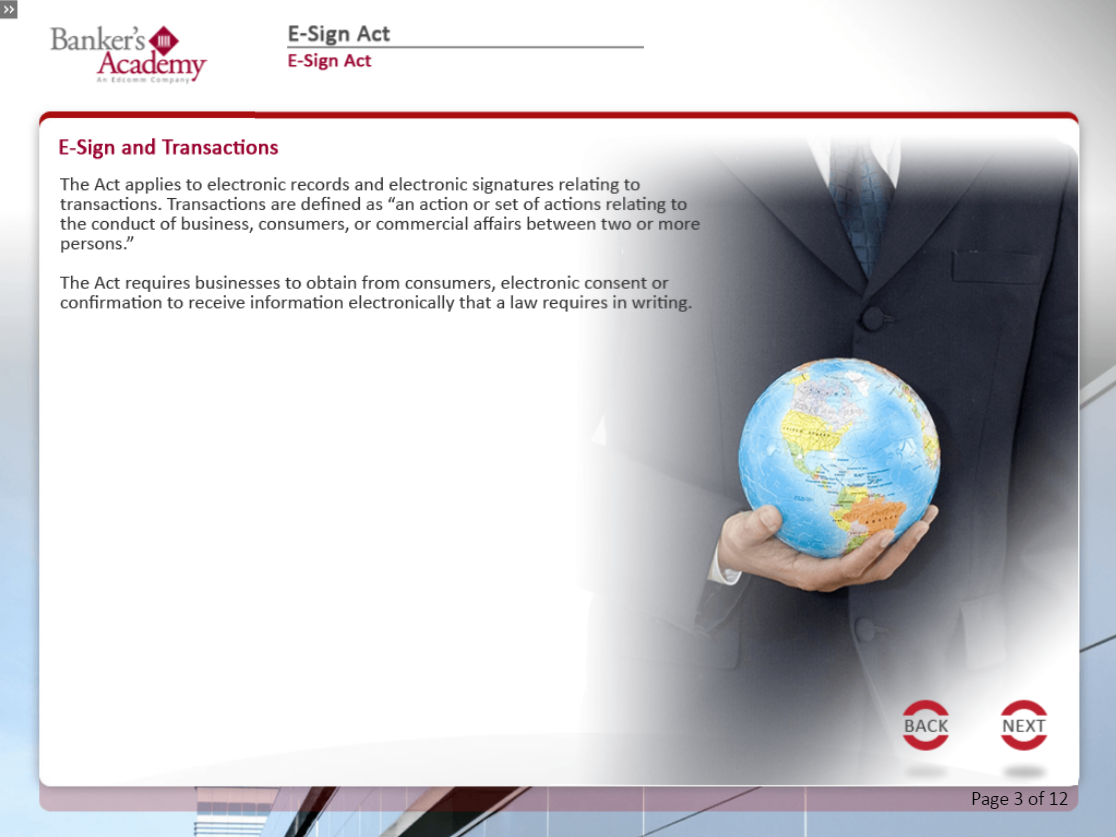 E-Sign Act - eBSI Export Academy