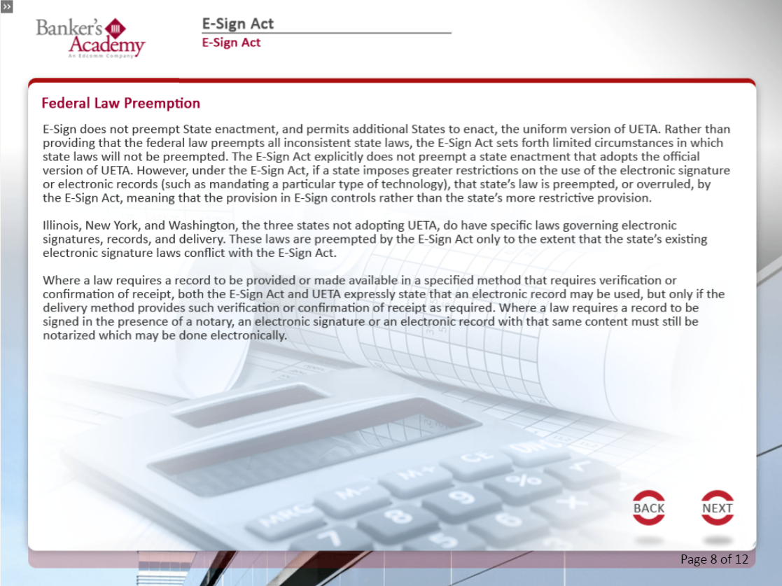 E-Sign Act - eBSI Export Academy