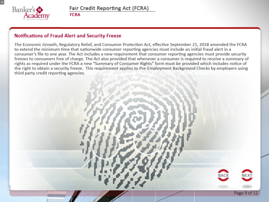 Fair Credit Reporting Act (FCRA) - eBSI Export Academy