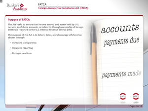 Foreign Account Tax Compliance Act - FATCA - eBSI Export Academy