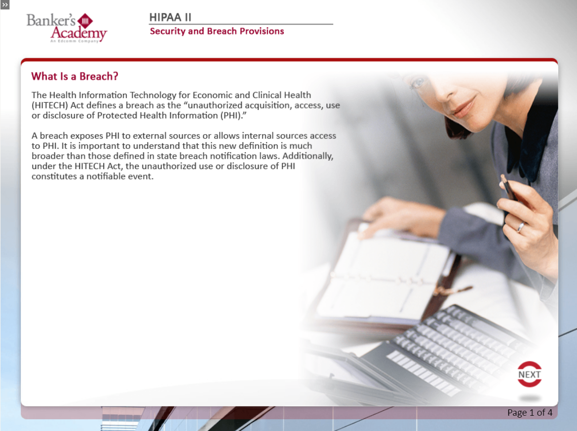 HIPAA II - eBSI Export Academy