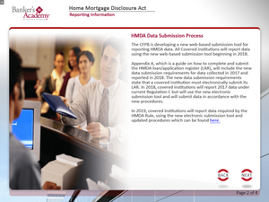 Home Mortgage Disclosure Act - eBSI Export Academy