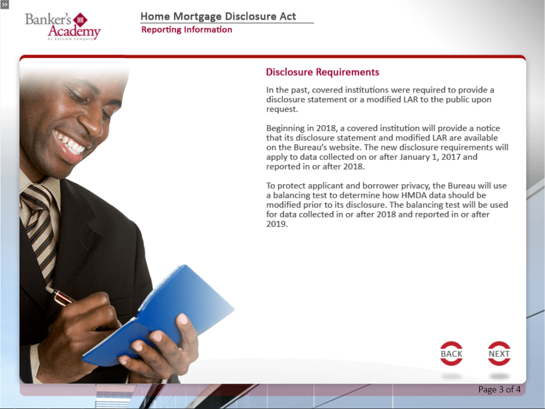 Home Mortgage Disclosure Act - eBSI Export Academy