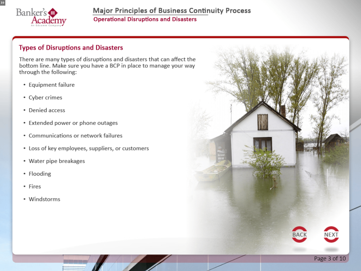 Major Principles of Business Continuity Process - eBSI Export Academy