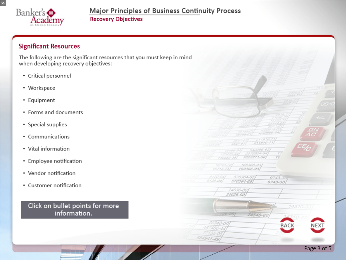 Major Principles of Business Continuity Process - eBSI Export Academy