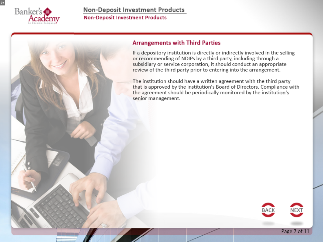 Non Deposit Investment Products - eBSI Export Academy