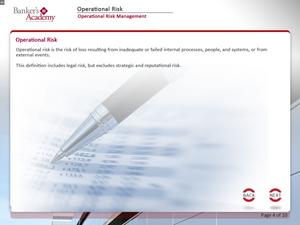 Operational Risk - eBSI Export Academy