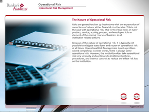 Operational Risk - eBSI Export Academy