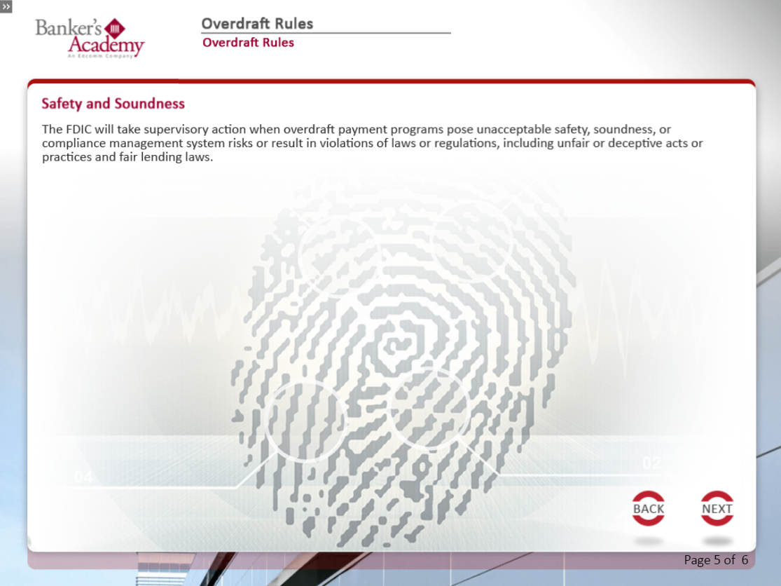 Overdraft Rules - eBSI Export Academy