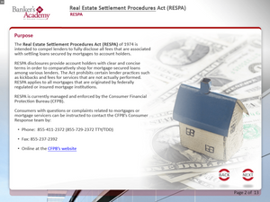Real Estate Settlement Procedures Act (RESPA) - eBSI Export Academy