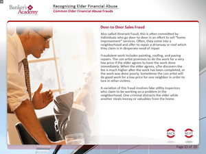 Recognizing Elder Financial Abuse - eBSI Export Academy