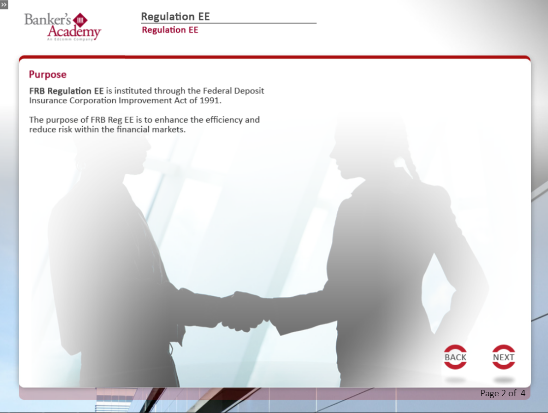 Regulation EE: Netting Eligibility for Financial Institutions - eBSI Export Academy