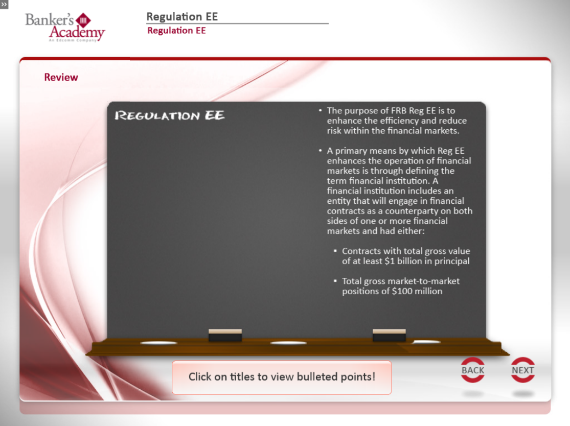 Regulation EE: Netting Eligibility for Financial Institutions - eBSI Export Academy