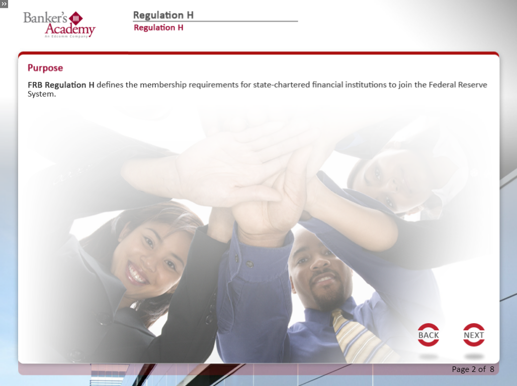 Regulation H: Membership of State Banking Institutions in Federal Reserve System - eBSI Export Academy
