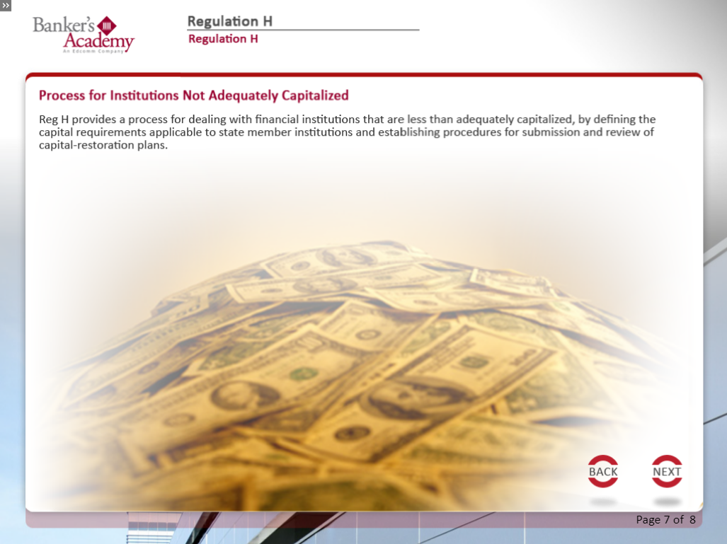 Regulation H: Membership of State Banking Institutions in Federal Reserve System - eBSI Export Academy
