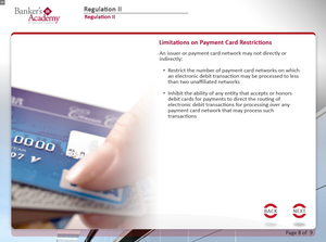 Regulation II: Debit Card, Interchange Fees and Routing - eBSI Export Academy
