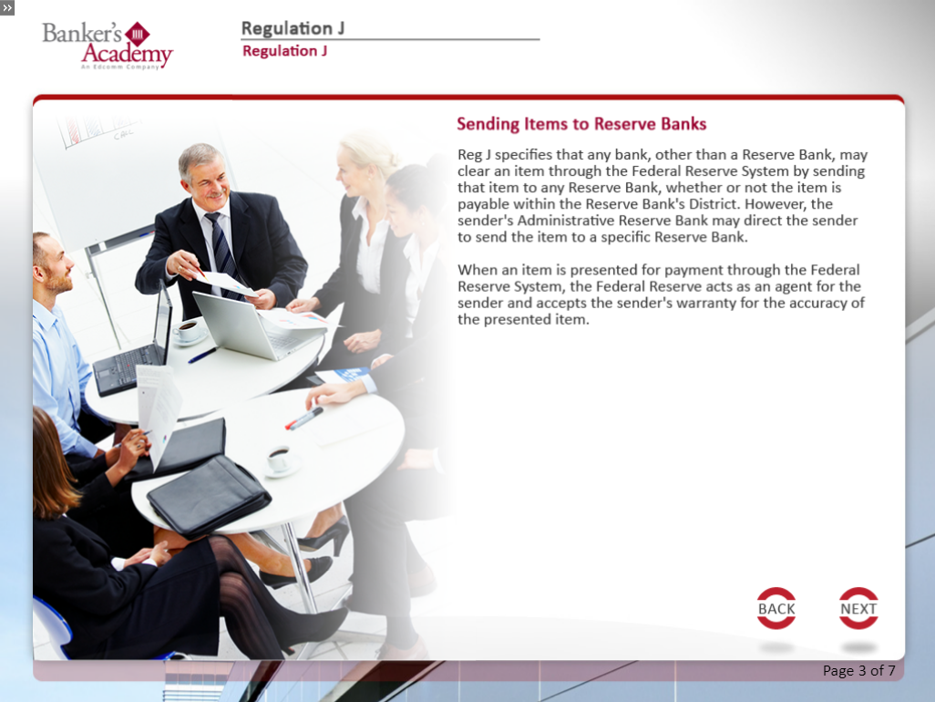 Regulation J: Check Collection by FRBs and Funds Transfers - eBSI Export Academy