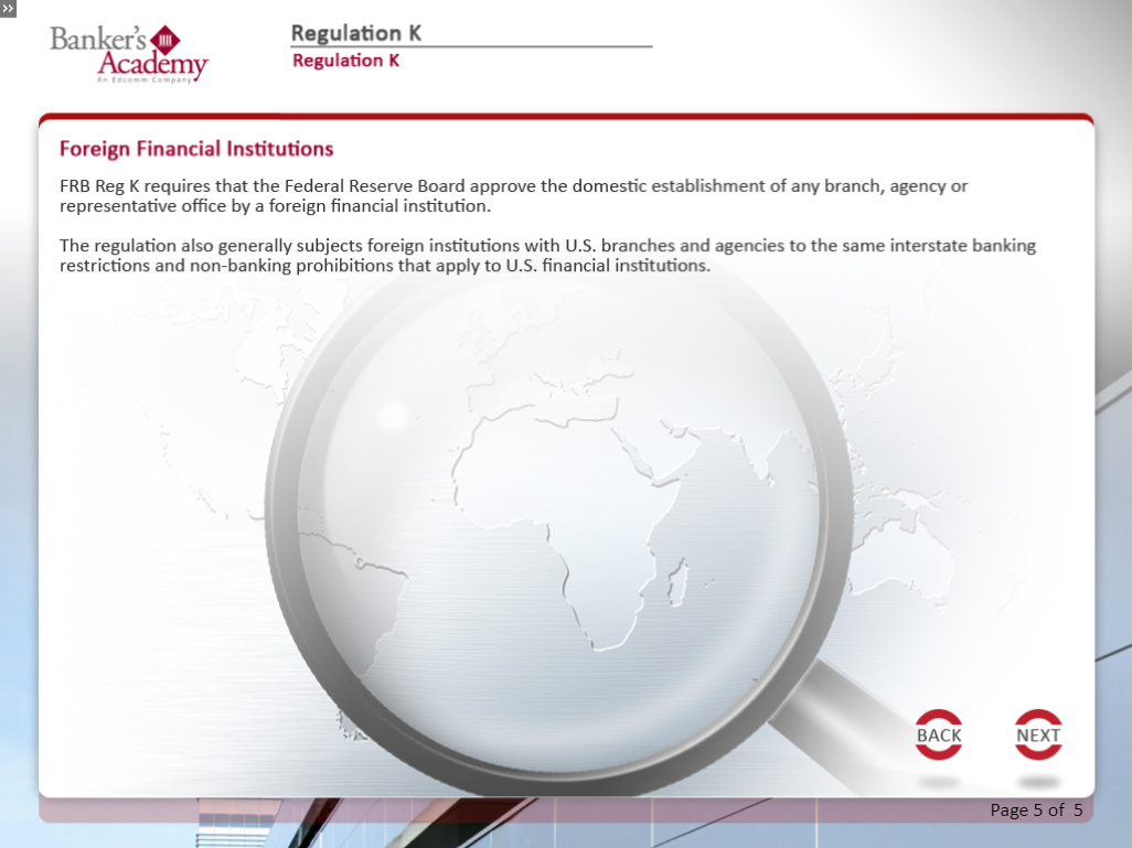 Regulation K: International Banking Operations - eBSI Export Academy