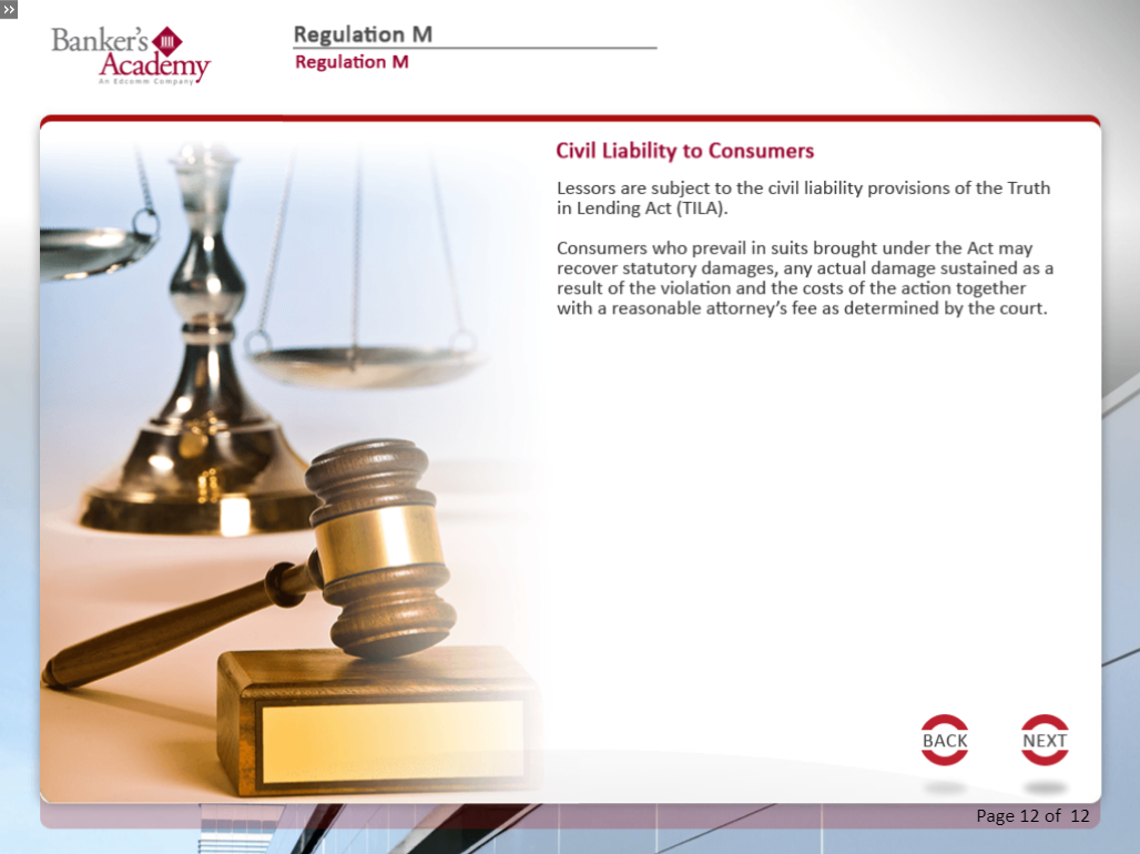 Regulation M: Consumer Leasing Act - eBSI Export Academy