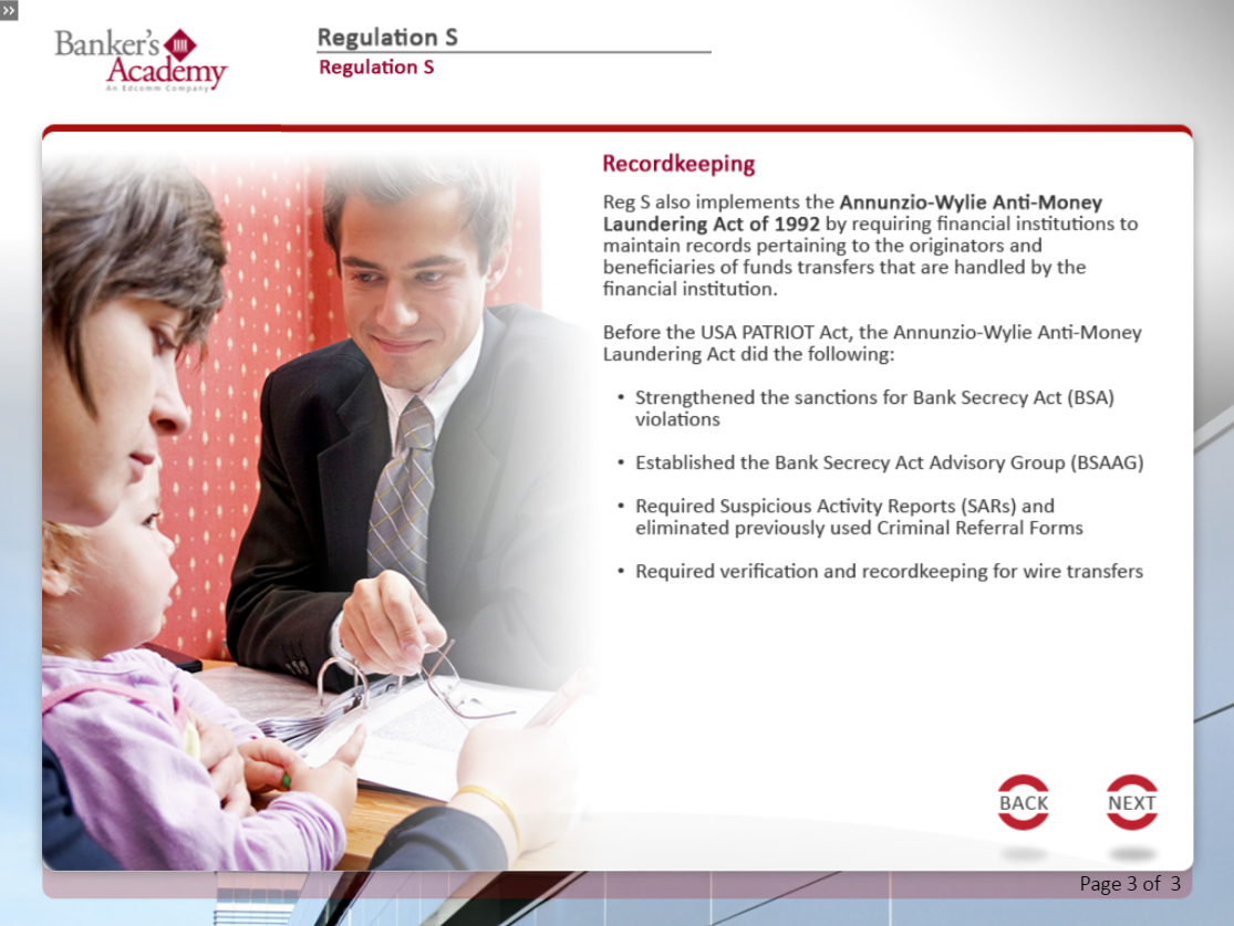 Regulation S: Reimbursement to Financial Institutions for Providing Financial Records - eBSI Export Academy