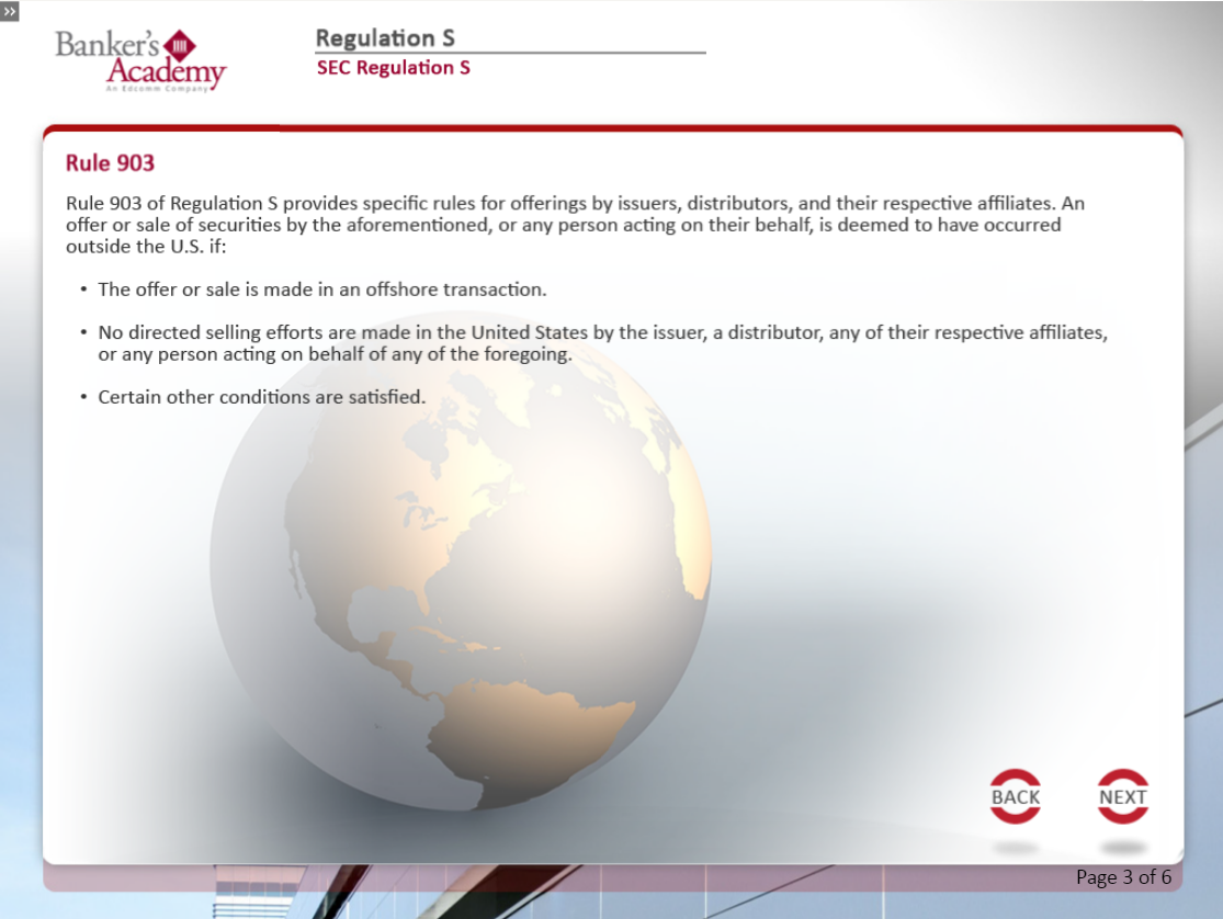 Regulation S: Reimbursement to Financial Institutions for Providing Financial Records - eBSI Export Academy