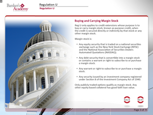 Regulation U: Margins, Credit Extended by Banks - eBSI Export Academy