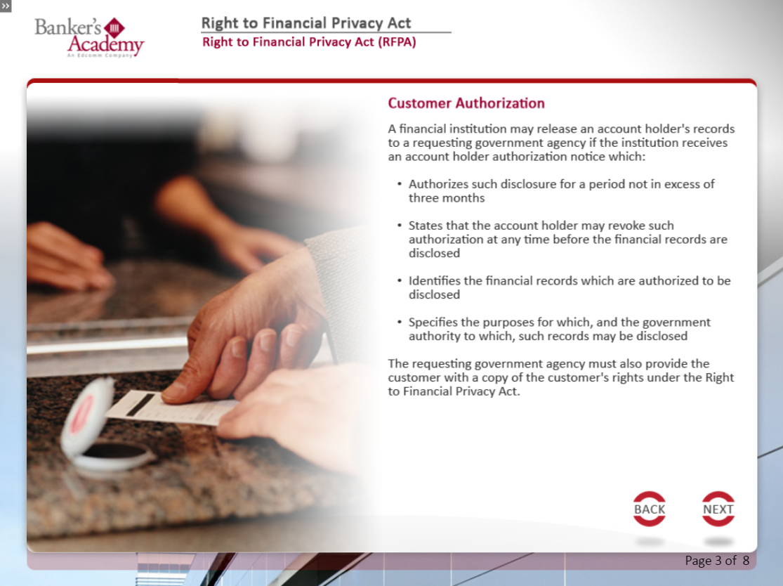 Right to Financial Privacy Act – eBSI Export Academy