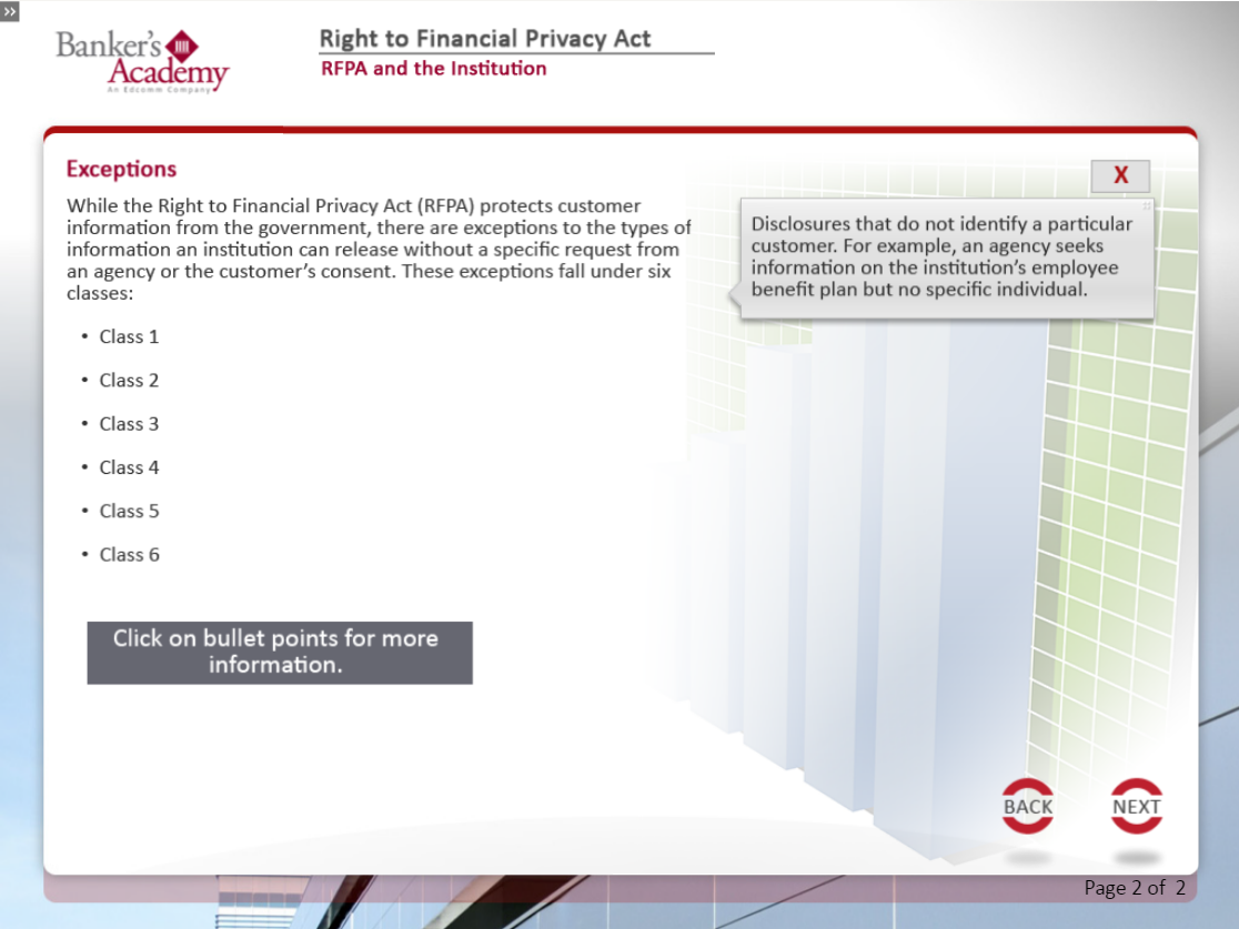 Right to Financial Privacy Act - eBSI Export Academy