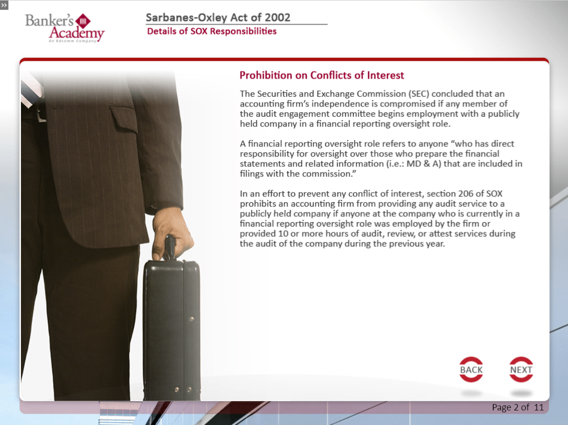 Sarbanes-Oxley Act - eBSI Export Academy