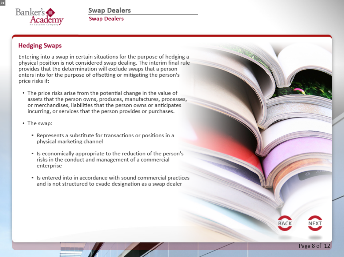 Swap Dealers - eBSI Export Academy