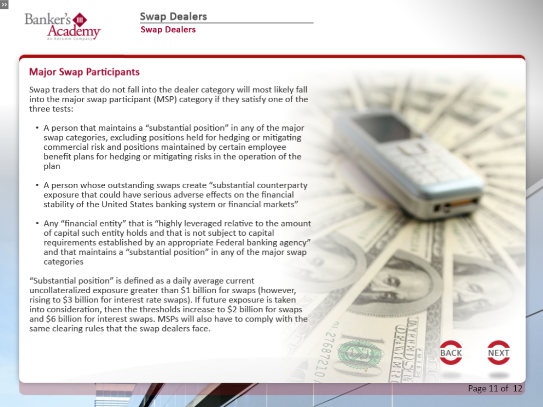 Swap Dealers - eBSI Export Academy