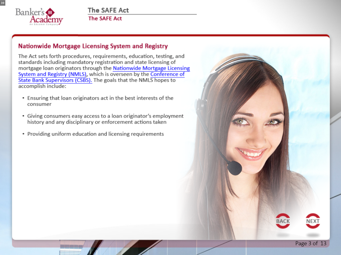 The Safe Act - eBSI Export Academy