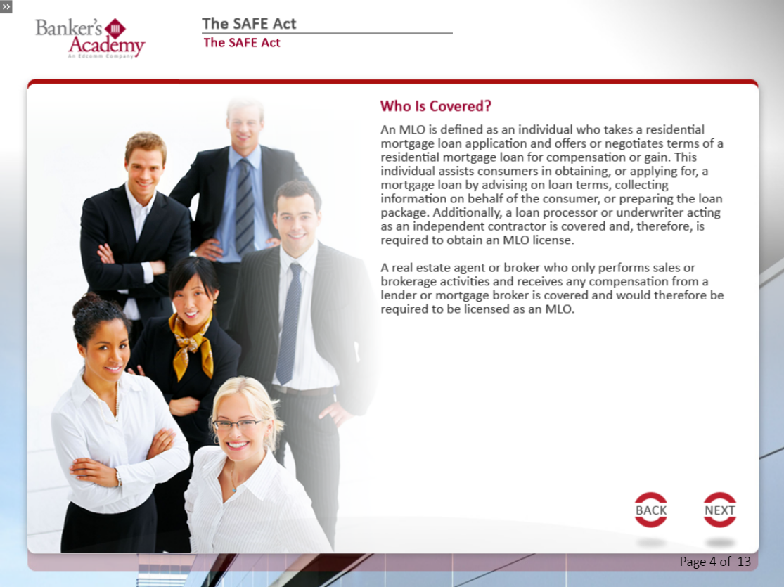 The Safe Act - eBSI Export Academy