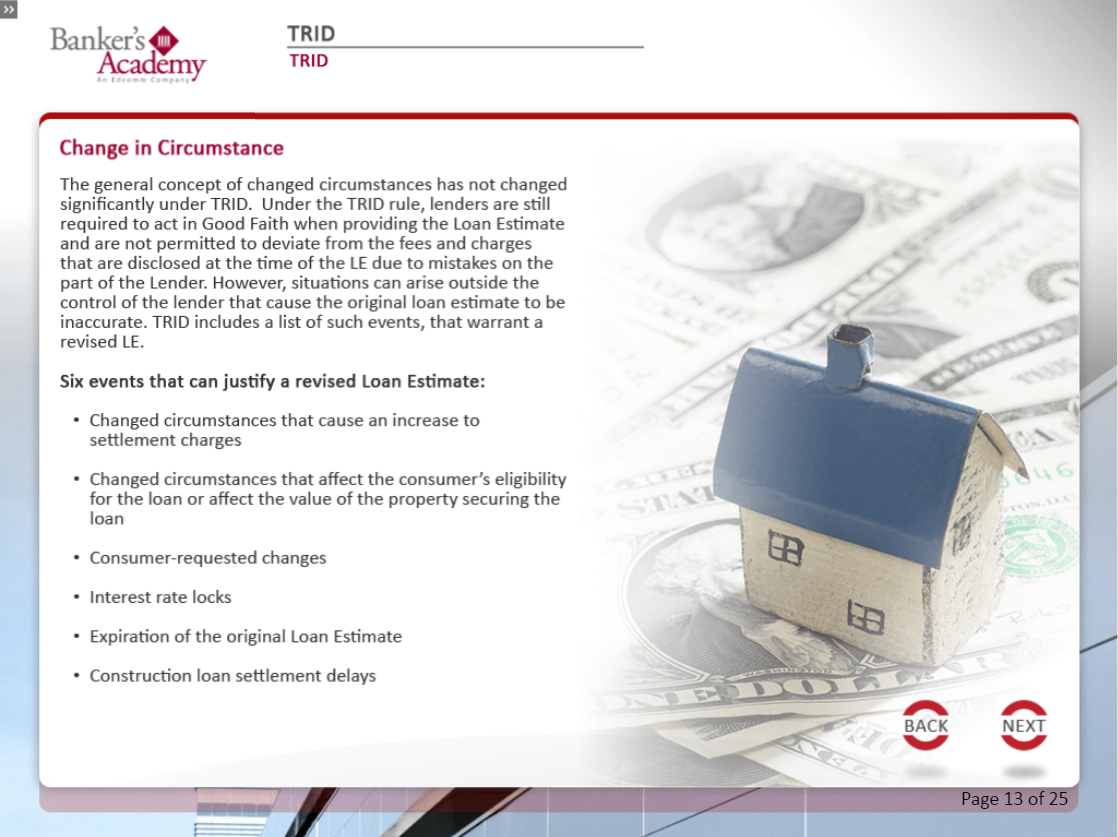 TILA-RESPA Integrated Disclosure (TRID) - eBSI Export Academy