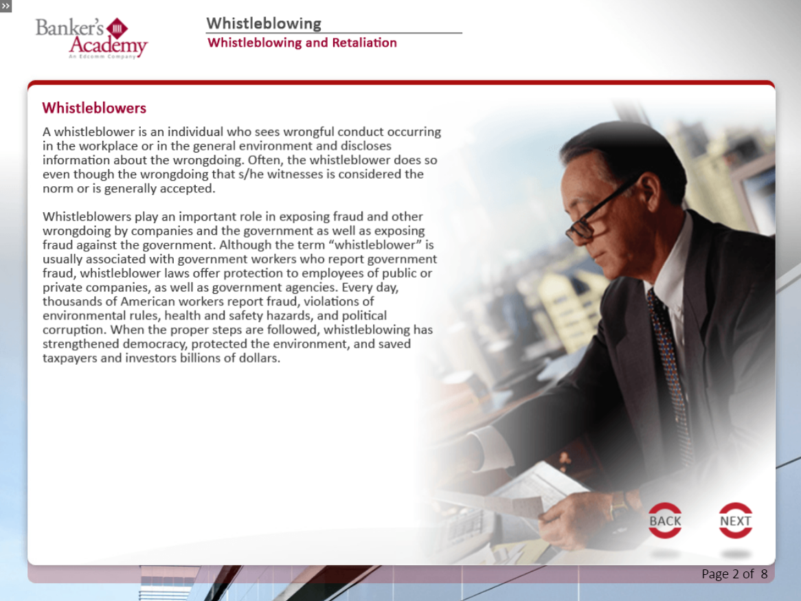 Whistleblowing - eBSI Export Academy