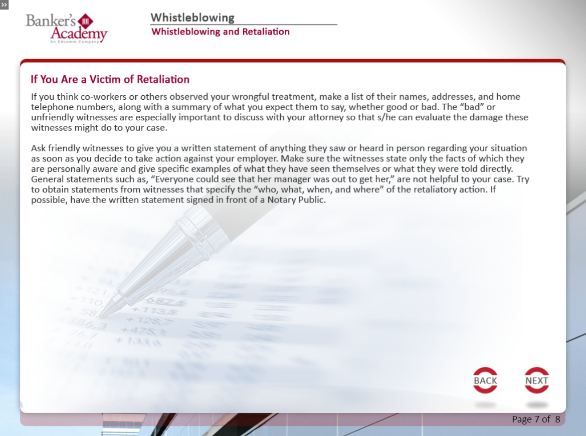 Whistleblowing - eBSI Export Academy