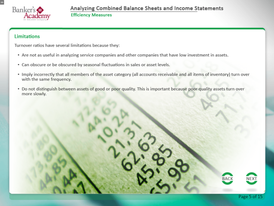 Analyzing Combined Balance Sheets Income Statements - eBSI Export Academy